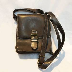 Stone Ridge Brown Leather Crossbody Purse